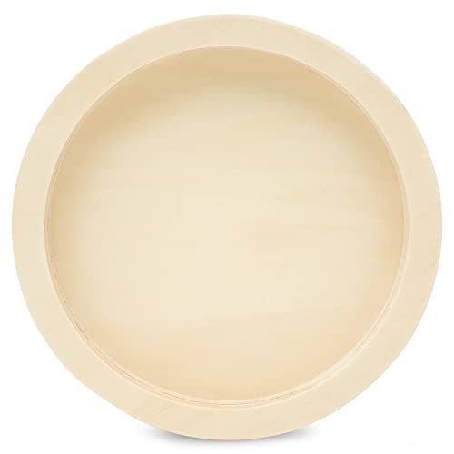 Circle Wood Sign Blank 10 inch Diameter, Pack of 1 Wood Tray for Crafts, Canvas Panel, Wood Boards for Crafts/Resin, by Woodpeckers - size: 10 inch