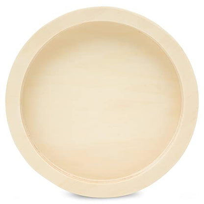 Circle Wood Sign Blank 10 inch Diameter, Pack of 1 Wood Tray for Crafts, Canvas Panel, Wood Boards for Crafts/Resin, by Woodpeckers - size: 10 inch