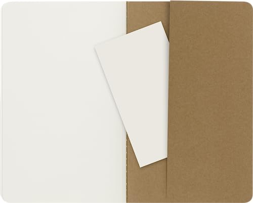 Moleskine Cahier Journal, Soft Cover, Large (5" x 8.25") Ruled/Lined, Black, 80 Pages (Set of 3)