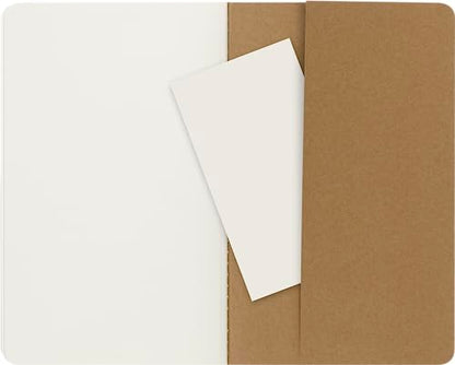 Moleskine Cahier Journal, Soft Cover, Large (5" x 8.25") Ruled/Lined, Black, 80 Pages (Set of 3)
