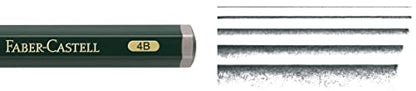 Faber-Castell Supreme Artist Quality Castell 9000 Jumbo Graphite Single Pencil, with Extra Thick 4B 5.3mm Lead - style: 4b