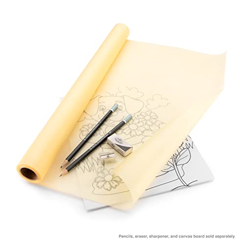 Bee Paper 18" x 20 yds Sketch and Trace Roll, Canary - color: Canary, size: 18-inch x 20-yard Roll