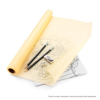 Bee Paper Canary Sketch and Trace Roll, 12-Inch by 20-Yards - color: Canary, size: 12-inch x 20-yard Roll