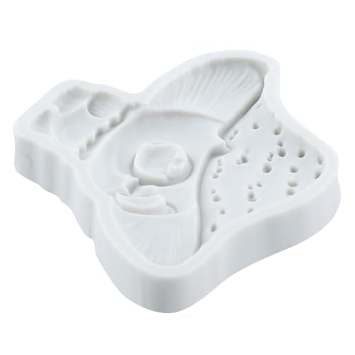 Cartoon Mushroom Silicone Mold Mushroom Polymer Clay Molds for DIY Crafts Epoxy Resin Casting Air Dry Polymer Clay Plaster Jewelry Making - color: Style D