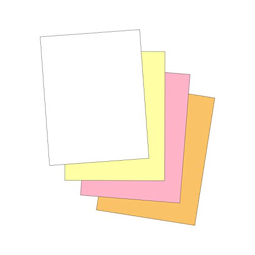 NextDayLabels - "Plain" Collated Color Paper (Not Carbonless) for Laser and Ink Jet Printers (4 Part, Pack) - color: 4 Part, size: Pack