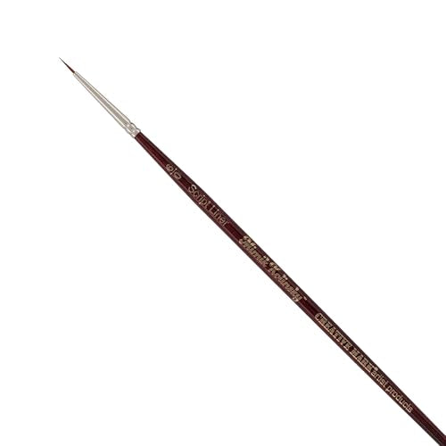 Creative Mark Mimik Kolinsky Watercolor Brush - # 6 x 0 Script Liner - Short Handle Synthetic Paint Brush - Handmade in Germany - Synthetic Sable Paint Brushes for Artists - Animal-Friendly - size: 6x0