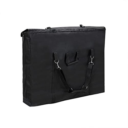 Premium Oversized Art Portfolio Case 24 x 36 x 6 Inch (25" x 37" Actual) - Waterproof - Soft Sided - Frames, LCD Screens, Monitors, TVs, Solar Panel - Shoulder Strap & Carry Handles - size: 24 x 36