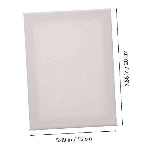 Angoily 5PCS Blank Stretched Canvas for Acrylic Painting 6x8 Inch Cotton Linen Material for Artists and Beginners for Home Decor and Art Projects