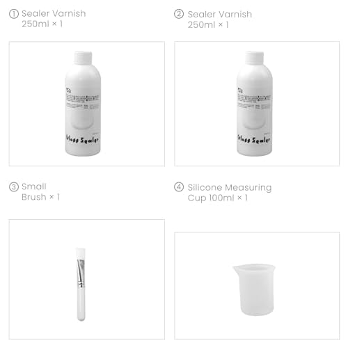 Eco-Friendly Acrylic Gloss Sealer Varnish - Fading & Water Resistance - Fast Drying for Concrete Gypsum Plaster (16.9) - color: 16.9