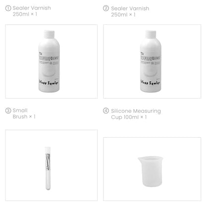 Eco-Friendly Acrylic Gloss Sealer Varnish - Fading & Water Resistance - Fast Drying for Concrete Gypsum Plaster (16.9) - color: 16.9