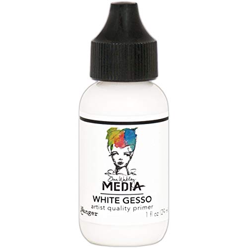Ranger Dina Wakley Media White Gesso, Synthetic Material, 3.2 x 3.2 x 8.5 cm