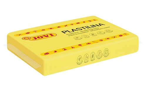 Jovi - Modeling Clay, 3 Pounds Total, 4 Non-Drying Yellow Bars, 0.77lb Each | Professional Arts and Crafts Non-Toxic and Gluten Free plasticine - color: Yellow
