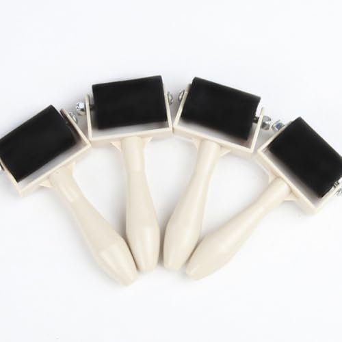 QUMIIRITY Rubber Roller for Art 10pcs Ink Applicator Oil Painting Roller Printmaking Tool for Crafting and Gel Printing