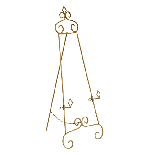 TRIPAR 36 Inch Keller Metal Floor Easel Display Stand for Decoration, Paintings, Pictures, Photography, & Artwork