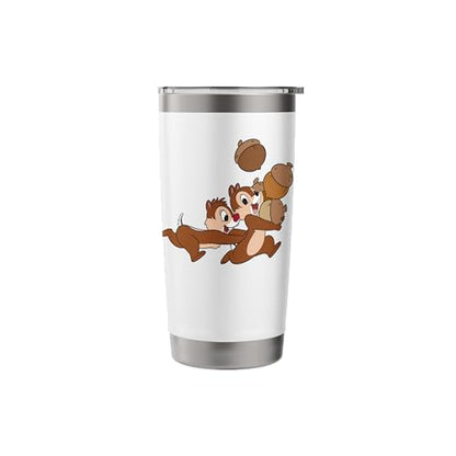 Disney Chip 'n Dale Chipmunks Acorn Run Stainless Steel Insulated Tumbler - color: White