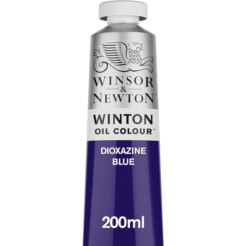 Winsor & Newton Winton Oil Color, 200ml (6.75-oz) Tube, Dioxazine Blue - color: Dioxazine Blue, size: 1 Count (Pack of 1), style: 6.75-oz Tube
