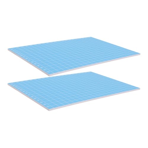 OHPHCALL 2 Pcs PVC Linoleum Print Blocks for Engraving and Stamp Carving, Portable and Reliable Carving Boards Suitable for Painting and Studios, for Beginners and Students