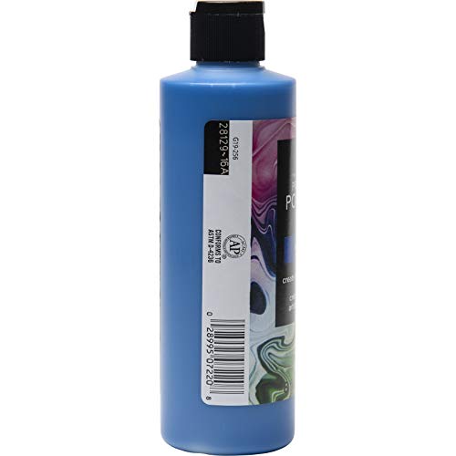 FolkArt Pre-Mixed Acrylic Pouring Paint, 8 oz, Bright Blue - color: Bright Blue