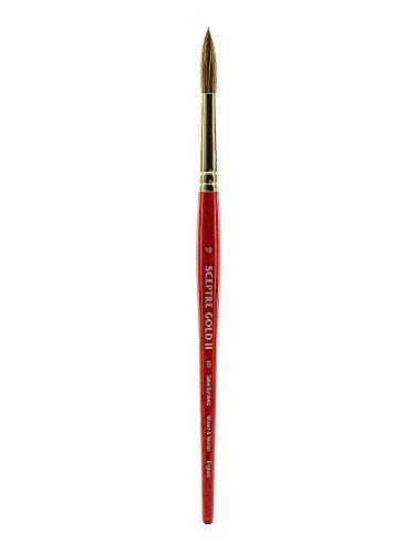 Winsor & Newton Sceptre Gold II Series 101 Short Handle Brush - Round #10 - size: #10, style: Round