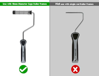 ROLLINGDOG 4 Inch Jumbo Mini Paint Roller Covers - Microfiber Jumbo Roller Sleeves with 3/8” Nap for Walls, Cabinets, Furniture Painting(Pack of 10) - color: microfiber roller covers(Pack of 10)