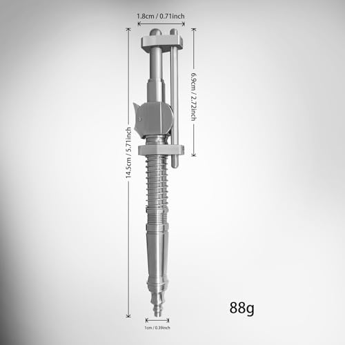 Dr. Metalleung Tactical Ballpoint Pen: Click Stainless Steel Retractable EDC Heavy Pen - Refillable, Designed for Smooth Office Writing & Gifts - style: Mechanical click pen