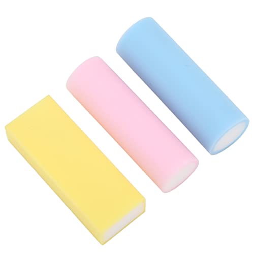 15pcs Rubber Stamps DIY Carving Blocks, Mini Cylindrical & Square Column, 3 Colors (Pink, Blue, Yellow) - Soft PVC for Easy Engraving, Signature Sculpture & Creative Craf
