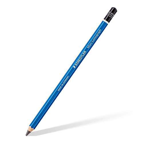 Staedtler Mars Lumograph 12B Graphite Art Drawing Pencil, Super Soft, Break-Resistant Bonded Lead, 12 Pack, 100-12B - color: 12B