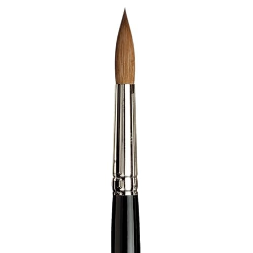 da Vinci Watercolor Series 10 Maestro Paint Brush, Round Kolinsky Red Sable, Size 12 - size: Size 12, style: Round Series 10