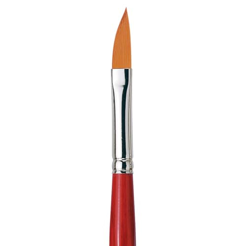da Vinci Watercolor Series 5587 CosmoTop Spin Paint Brush, Slant Liner Synthetic with Red Handle, Size 10 (5587-10) - size: Size 10, style: Slant Liner