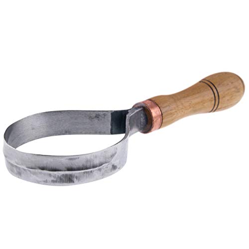 Wood Carving Scorp Knife | Round Carving Tool for Spoons, Bowls, and Cups | Spoon Bowl Carving Tools | Beginners | Oak Wood Handle with Carbon Steel Blade (3'in full scorp) - size: 3'in full scorp
