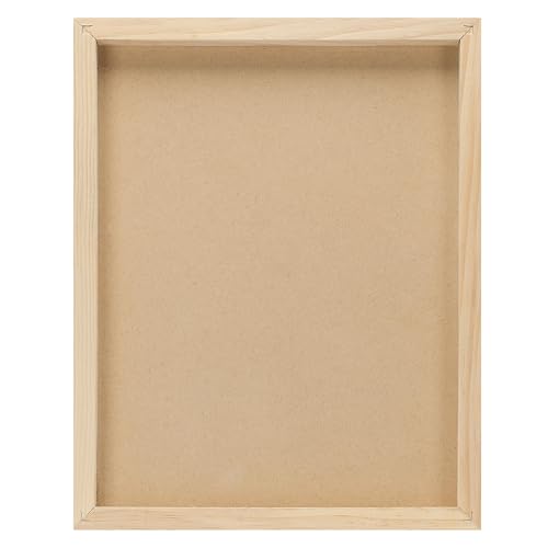Da Vinci Pro Medium Textured Gesso Panel - 14x18" - 4 Pack - 7/8" Depth Wood Panels for Painting - Accepts Mediums Like Canvas - for Oils, Acrylics, Mixed Media, Pastels & Drawing Sticks - size: 14x18" - 4 Pack