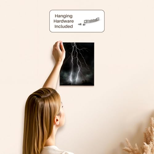 3dRose Photograph of a lightning strike during a thunderstorm. Museum Grade Canvas Wrap 8x10 - size: 8"L x 10"W