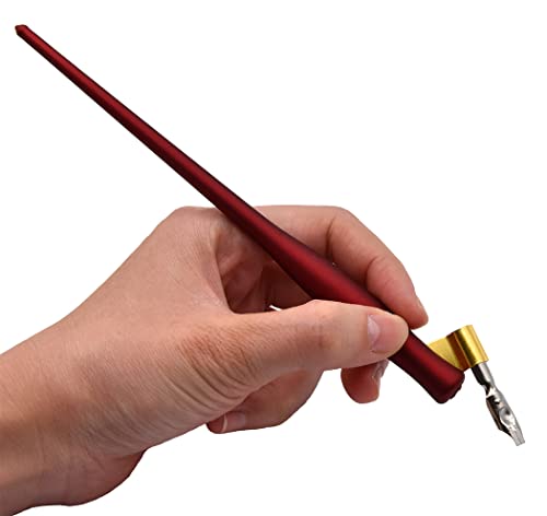 XIAOYU Oblique Wooden Pen Set, Calligraphy Set for Beginners, 5 Calligraphy Dip Pen Nibs, 3PCS - color: 3PCS