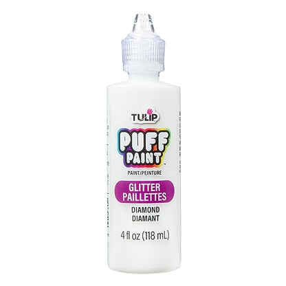 Tulip 16065 Dimensional Fabric Paint 4oz Glitter Diamond, 4 Fl Oz (Pack of 1) Packaging may vary - color: GLITTER DIAMOND, size: 4 Fl Oz (Pack of 1)