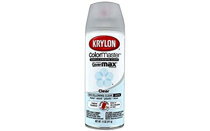 Krylon K05131307 ColorMaster Acrylic Crystal Clear, Satin, Clear, 11 oz. - color: Clear, size: 11 Ounce (Pack of 1), style: Satin