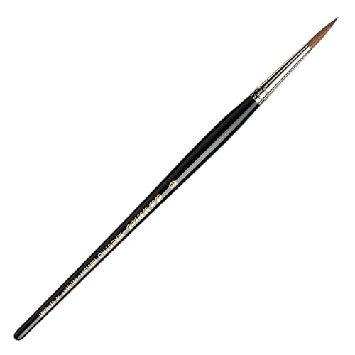 da Vinci Watercolor Series 10 Maestro Paint Brush, Round Kolinsky Red Sable, Size 6 - size: Size 6, style: Round Series 10