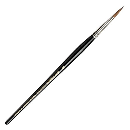 da Vinci Watercolor Series 10 Maestro Paint Brush, Round Kolinsky Red Sable, Size 6 - size: Size 6, style: Round Series 10