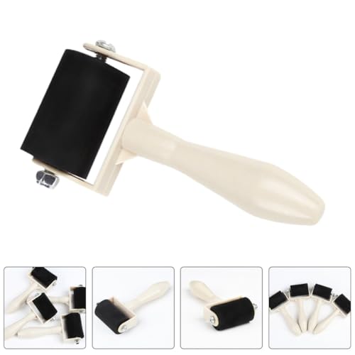 QUMIIRITY Rubber Roller for Art 10pcs Ink Applicator Oil Painting Roller Printmaking Tool for Crafting and Gel Printing