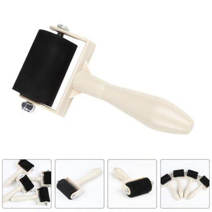 QUMIIRITY Rubber Roller for Art 10pcs Ink Applicator Oil Painting Roller Printmaking Tool for Crafting and Gel Printing