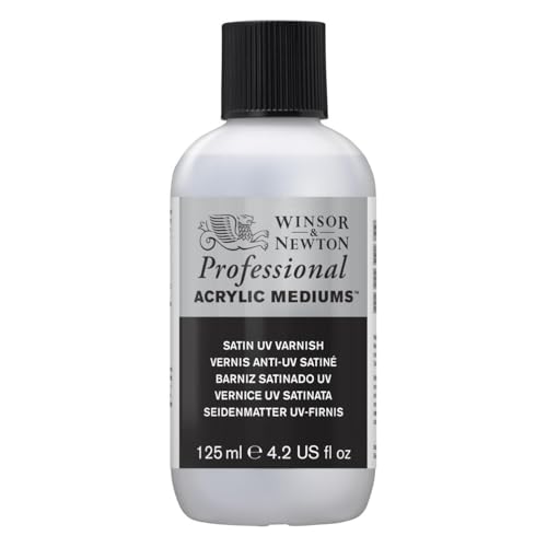 Winsor & Newton Professional Acrylic Medium, Satin UV Varnish, 125ml (4.2-oz) - color: Satin Uv Varnish, style: 125ml (4.2-oz)