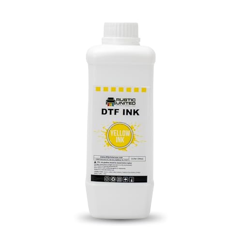Professional DTF Transfer Ink 1L / 34oz Yellow Refill for Epson ET-8550, XP-15000, L1800, L805, R1390, R2400, DX5, DX7, XP600, I3200 Heat Transfer Printers - color: Yellow, size: 1000ml