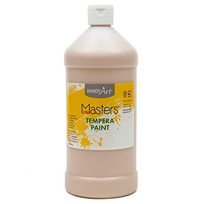 Handy Art Little Masters Tempera Paint 32 ounce, Peach - color: Peach, size: 32 Fl Oz (Pack of 1)