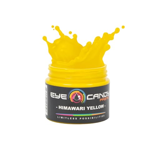 Eye Candy Resin Pigment Paste – Highly Pigmented Epoxy Color, 2 oz, Solid Non-Metallic, Mixable for Custom Shades (Himawari Yellow) - color: Himawari Yellow