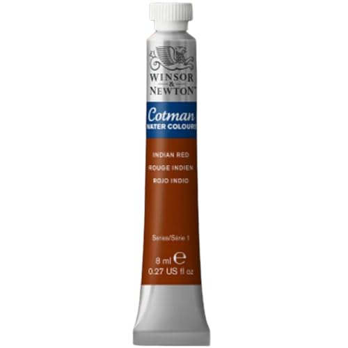 Winsor & Newton Cotman Watercolor Paint, 8ml (0.27-oz) Tube, Indian Red - color: Indian Red, style: 0.27-oz Tube