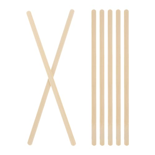 DMiotech 50 Pack 7" x 0.2" Paint Stir Sticks,Strong Natural Craft Sticks,Wooden Paint Stirrers Mixing Stick for Epoxy Resin and Making DIY Craft,Wood Color