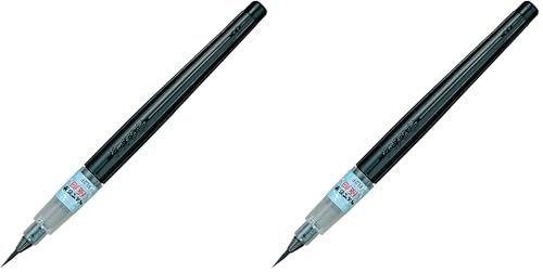 Pentel Fude Brush Pen, Extra Fine (XFL2F) (Pack of 2) - size: 1 Count (Pack of 2), style: Pen