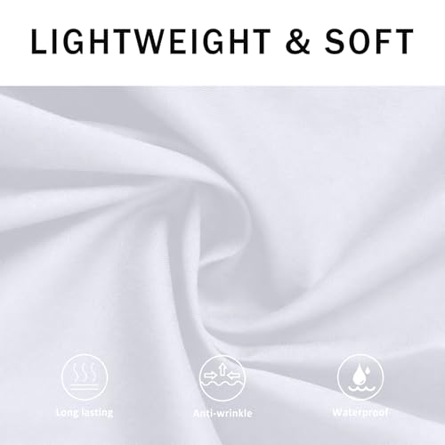 BOHARERS Waist Apron with 3 Pockets 3 Pack - White Waitress Server Short Apron - color: A1-3 Pack White