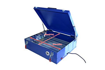 110v Screen Printing Uv Exposure Unit Plate Burning with Cover & 8 Tubes Area 20"24"