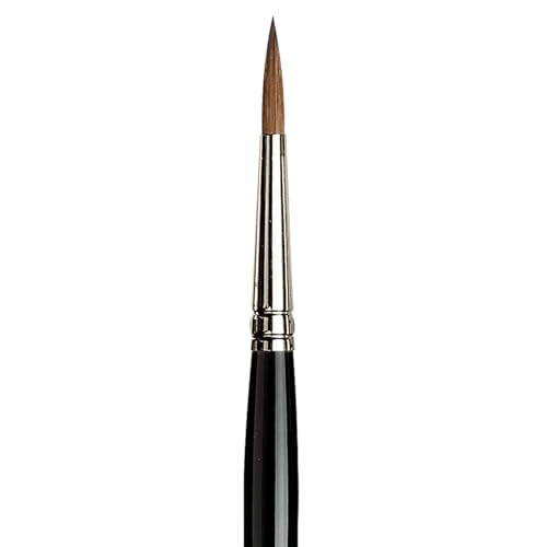 da Vinci Watercolor Series 10 Maestro Paint Brush, Round Kolinsky Red Sable, Size 6 - size: Size 6, style: Round Series 10