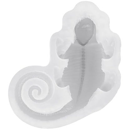 Lizard Resin Silicone Mold Chameleon Animal Epoxy Casting Kit Palm Size - color: Chameleon